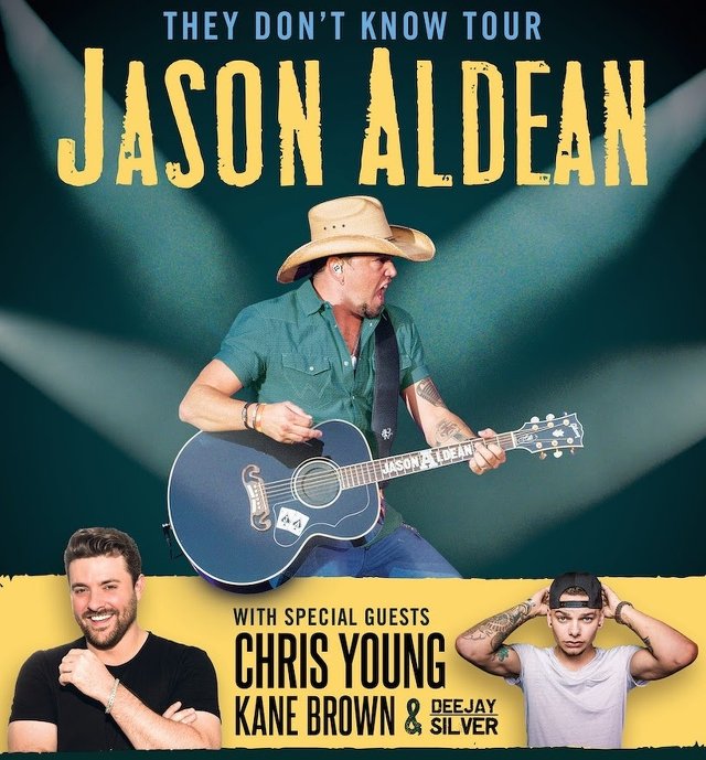 Jason Aldean, Chris Young and Kane Brown