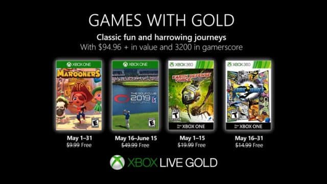 Xbox Games with Gold May 2019