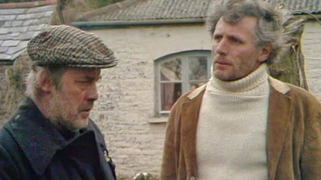 Hubert (John Abineri) is unsure about newcommer Alistair (John Line) in 'Face of the Tiger'. Credit: BBC Worldwide.
